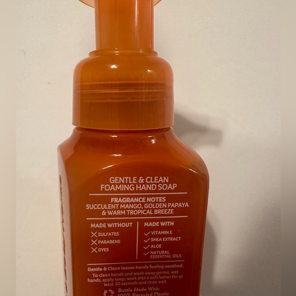 Bath and body Works, mango papaya Paradise, gentle foaming soap … - Picture 2 of 3